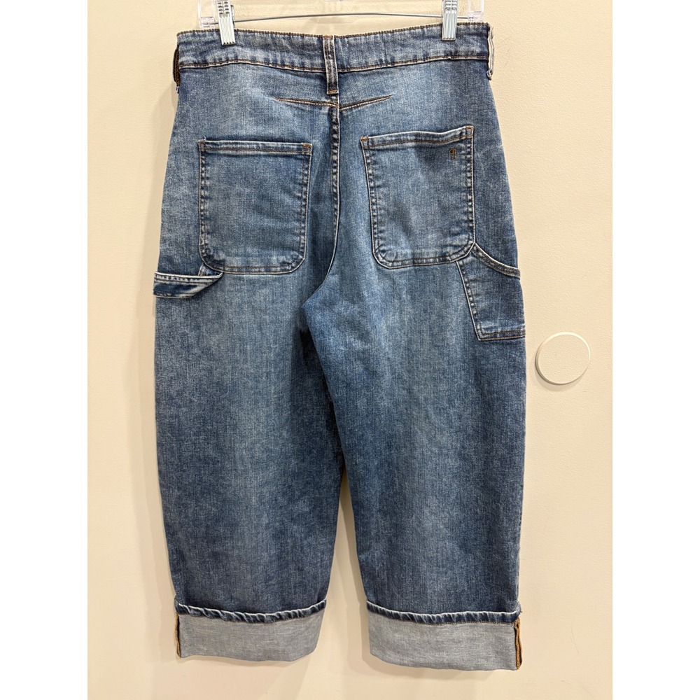 Pilcro Kayden High-Rise Carpenter Barrel Jeans Medium Wash 27 Workwear Utility - Picture 3 of 8